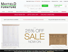 Tablet Screenshot of mayfieldfurniture.co.uk